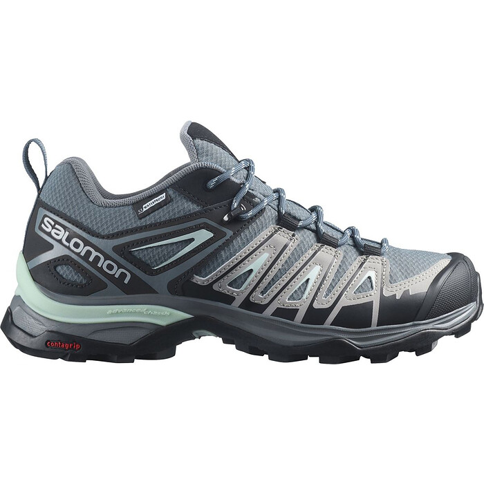 Salomon Women's X Ultra Pioneer Aero Hiking Shoe Stormy Weather/Alloy/Yucca - L41670900