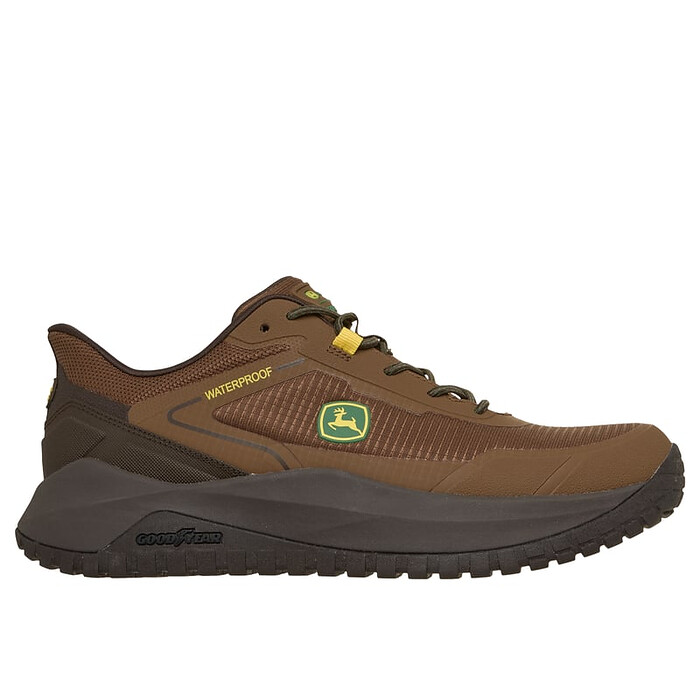 Skechers x John Deere Men's Slip-ins: Badger- All Terrain Waterproof Hands Free Shoe Brown - 256217-BRN