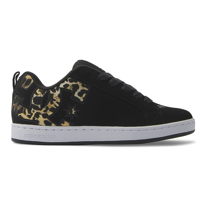 DC Shoes Women's Court Graffik Shoes Black/M Gold - 300678-BMG