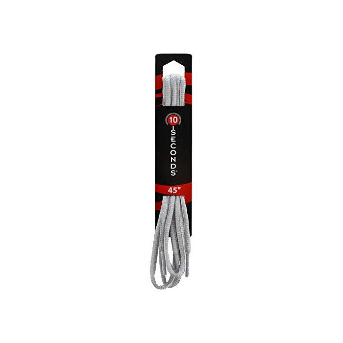 10 Seconds® Oval Athletic Shoelaces Grey - 54" long (1 pair)