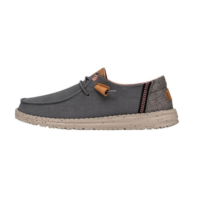 HEY DUDE Shoes Women's Wendy Washed Canvas Charcoal - 40297-025