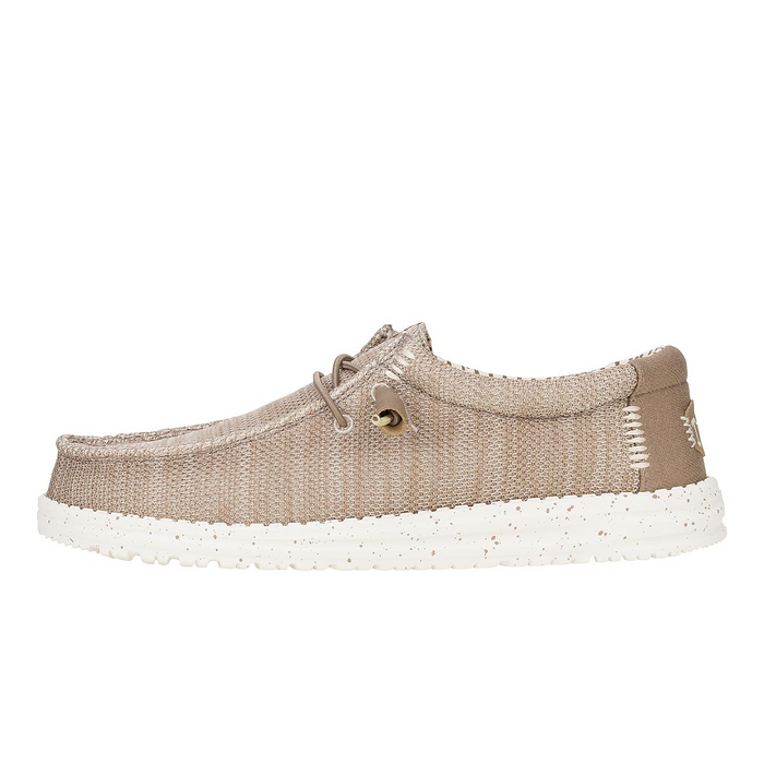 HEY DUDE Shoes Men's Wally Stretch Sox Wide (EE) Tan - 42660-265