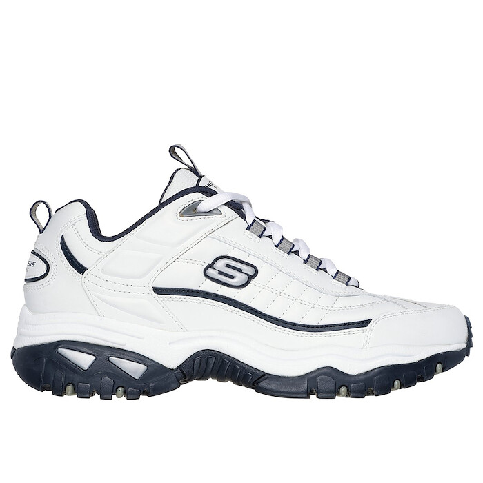 Skechers Mens Energy - Afterburn Sneaker White/Navy - 50081-WNV