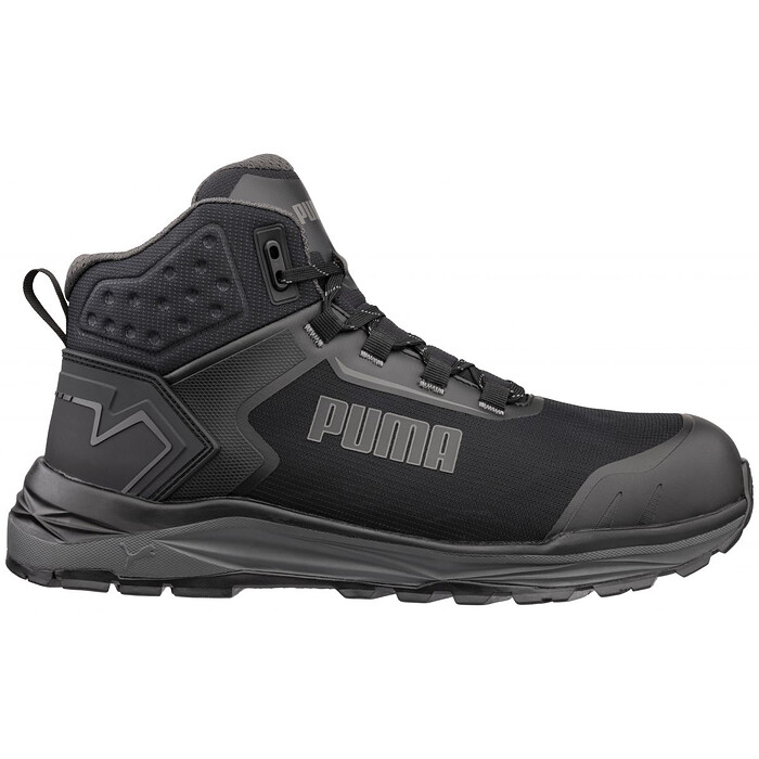 PUMA Safety Men's Fusion Mid Composite Toe Work Boot Black/Grey - 635605