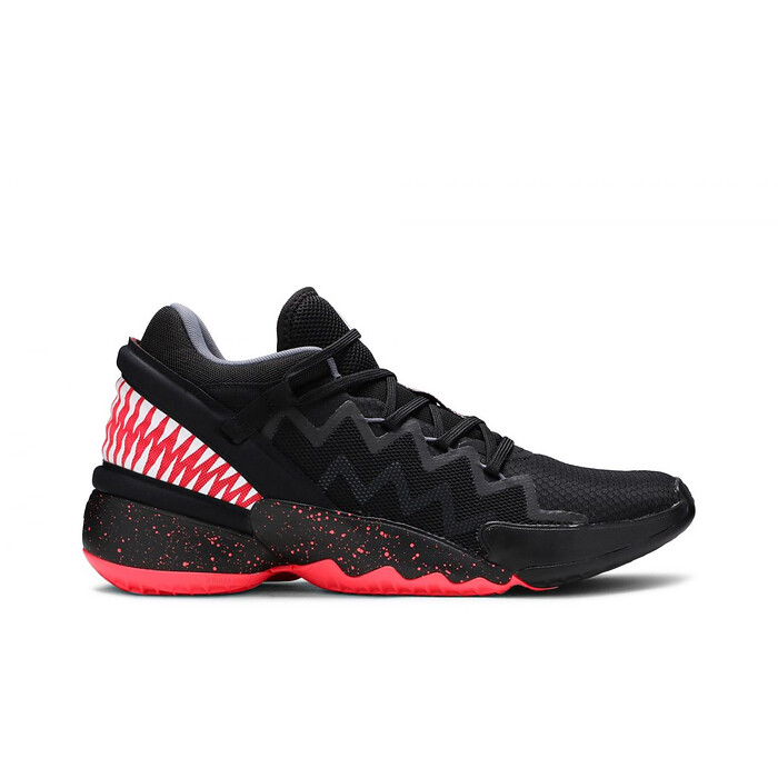 Adidas Men's Marvel x D.O.N. Issue #2 Venom Basketball Shoes Core Black/Signal Pink/Footwear White - FV8960