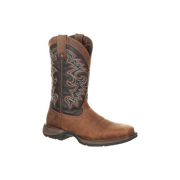 Durango Men's 12" Rebel™ by Durango Pull-On Western Boot Chocolate/Navy - DDB0135