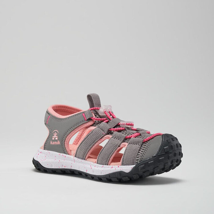Kamik Kid's Ripple Closed-Toe Sandals Gray - HK4273-GRY