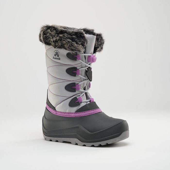 Kamik Kid's Snowangel Insulated Waterproof Winter Boot Grey - NF4442-GRY