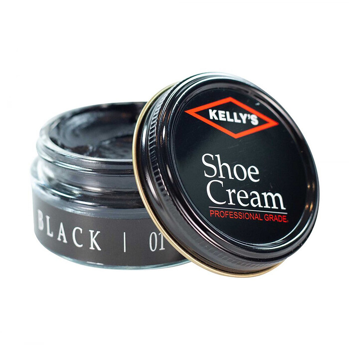 Kelly's Shoe Cream Polish (1.5 oz jar) Black - KSC-01