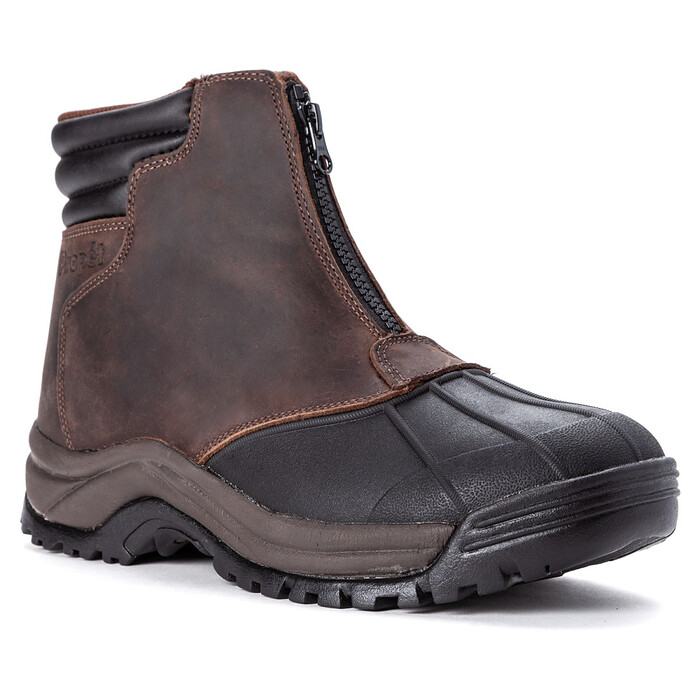 Propet Men's Blizzard Mid Zip Boot Brown/Black - M3792BRB
