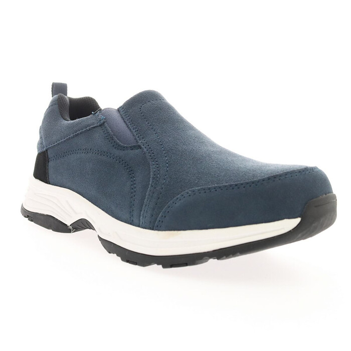 Propet Men's Cash Slip-On Shoe Navy Suede - MCX104SNVY