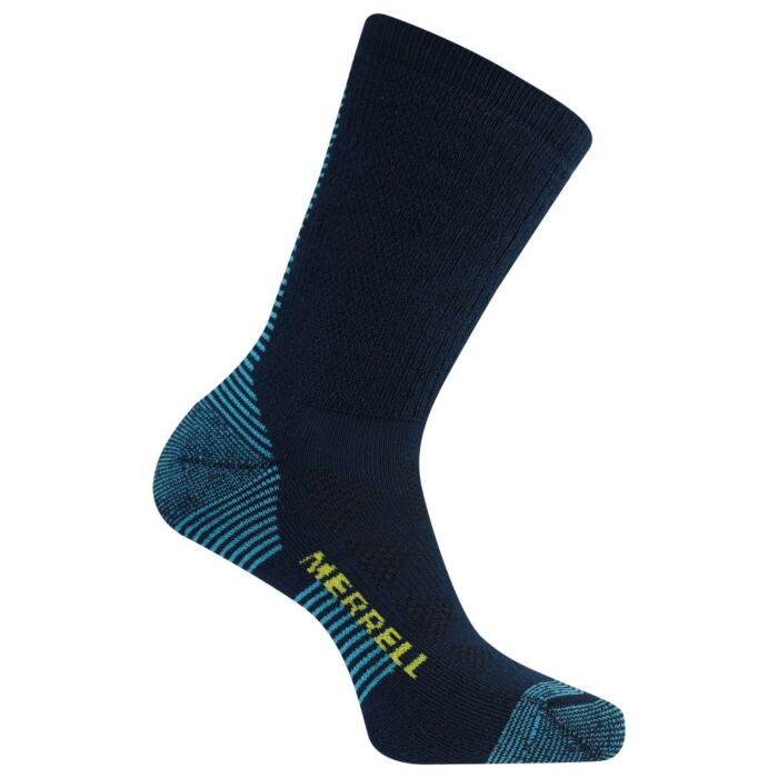 Merrell Unisex Moab Speed Lightweight Hiker Crew Socks Navy (1 pair) - MEA33724C1B4001-NAVY