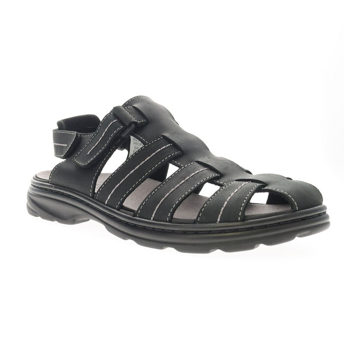 Propet Men's Hunter Sandal Black - MSO043LBLK
