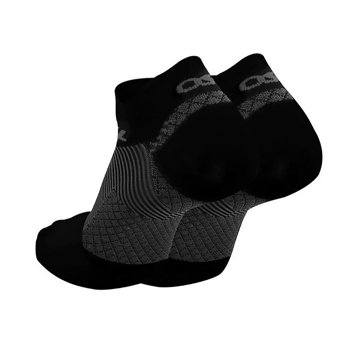 OS1st Unisex Plantar Fasciitis No Show Socks Black - OS1-3454B
