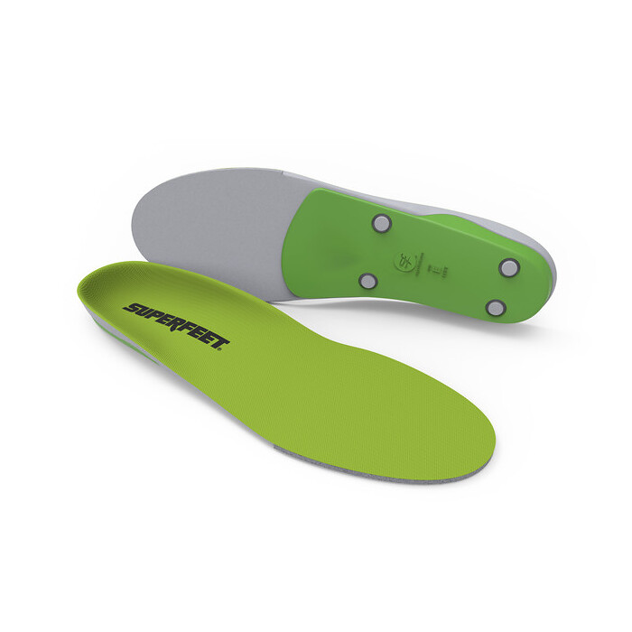 Superfeet Unisex All-Purpose Support High Arch (formerly called Green) Insoles (1 pair) - 14