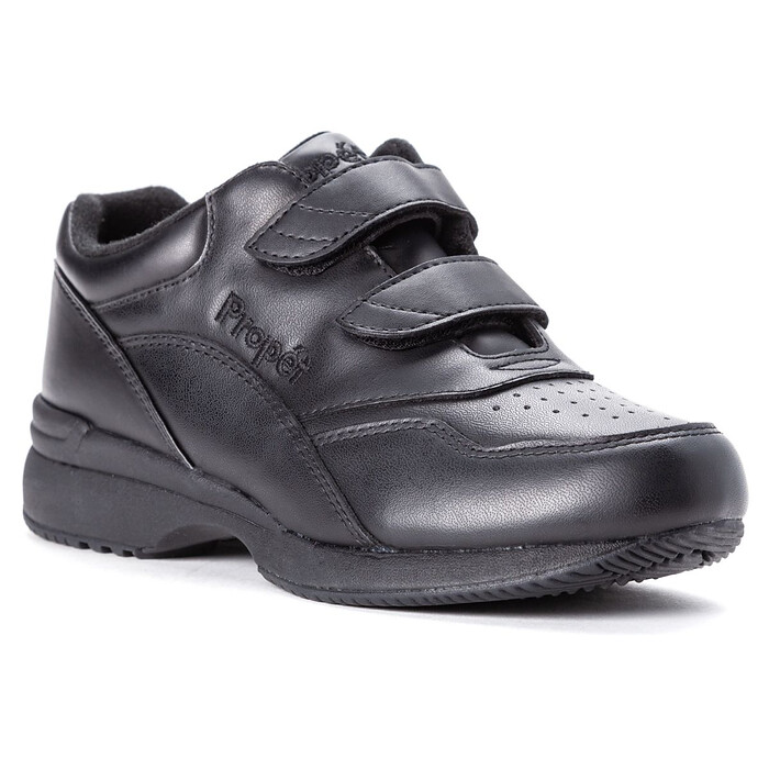 Propet Women's Tour Walker Strap Black Leather - W3902BLK