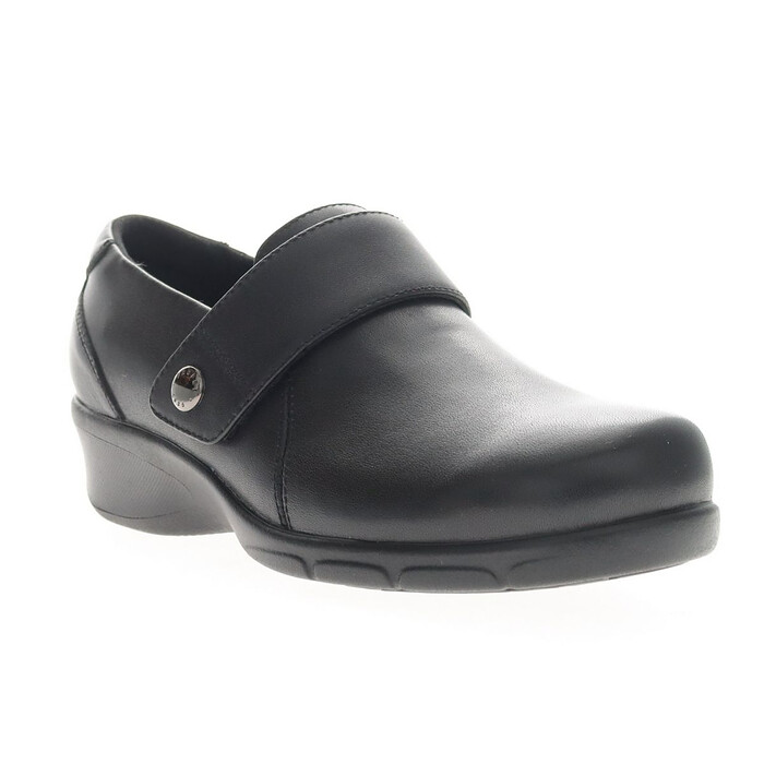 Propet Women's Wallis Slip-On Dress Shoe Black Leather - WCA113LBLK