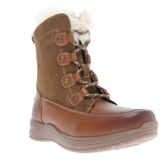 Propet Women's Dulcie Winter Boot Brown Suede - WFA026SBR
