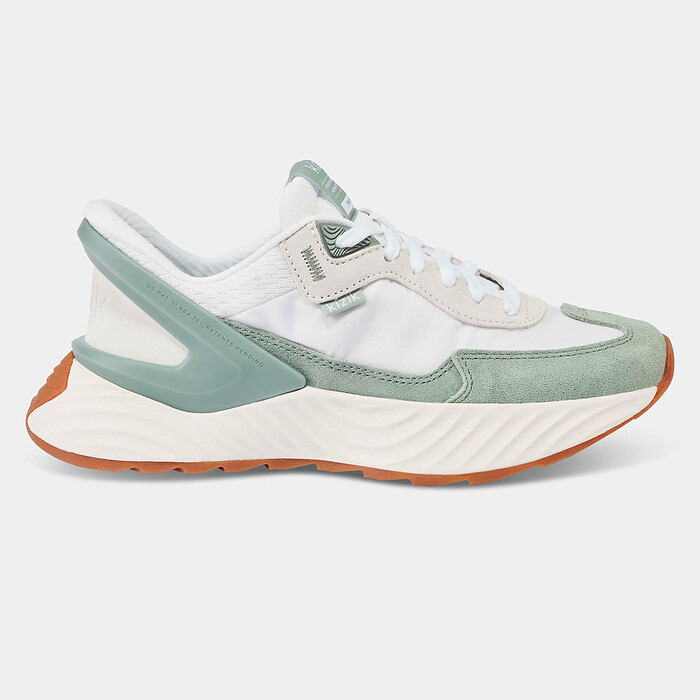 Kizik  Women's Monaco Hands-Free Sneaker White/Iceberg Green - WMON2505