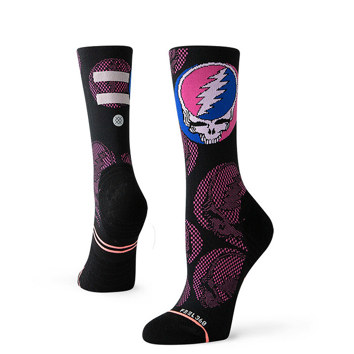 Women's Stance Dead Head Crew Running Sock Black - W448A19DHC-BLK