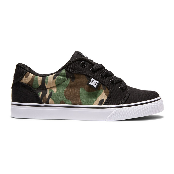 DC Shoes Unisex Kids' Anvil Shoes Black/Camo Print - ADBS300245-0CP