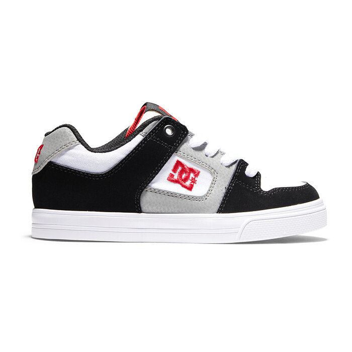 DC Shoes Unisex Kids' Pure Shoes White/Black/Red - ADBS300267-WBD