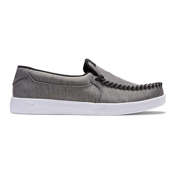 DC Shoes Men's Villain Slip-On Shoes Black/Heather Grey - ADYS100567-BHE