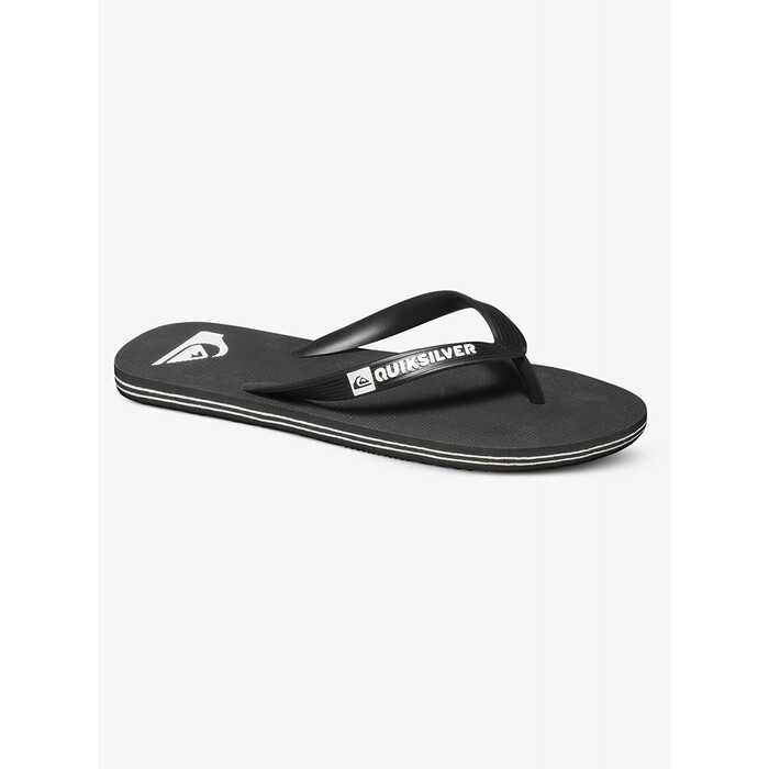 Quiksilver Men's Molokai Flip Flop Sandals Black/Black/White - AQYL100601-XKKW