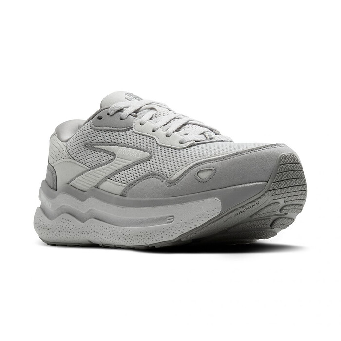 Brooks Women's Ghost Max 2 Suede Oyster/Alloy/Antarctica - 120433-056