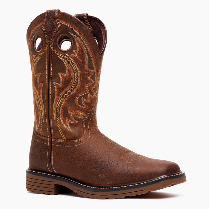 Durango Men's Workhorse Work Boot Bark Brown/Glazed Cognac - DDB0527