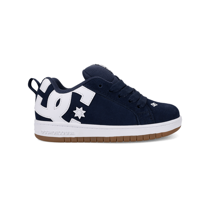DC Shoes Unisex Kid's Court Graffik SE Skate Shoe Blue/White - DC03276410-BLUWHT