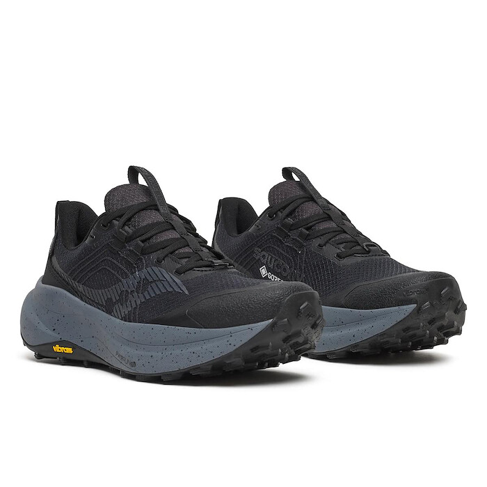 Saucony Women's Xodus Ultra 4 GTX Black/Carbon Trail Running Shoe - S101844-1003