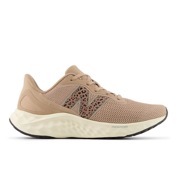 New Balance Women's Fresh Foam Arishi v4 Running Shoe Flat Taupe/Black Cement/Permafrost - WARISIT4
