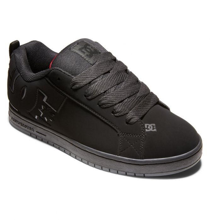 DC Shoes Men's Court Graffik Shoes Black/Red - 300529-BLR