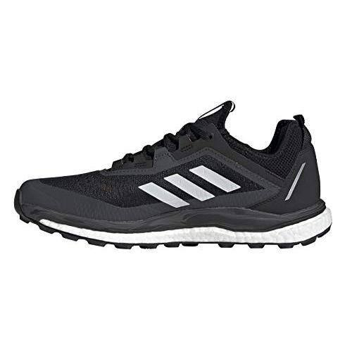 Adidas Men's Terrex Agravic Flow Running Shoe Core Black/Crystal  White/Solar Red - FW5119