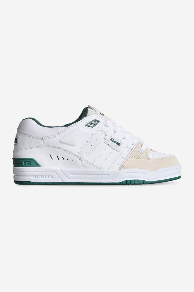 Globe Men's Fusion Skate Shoe White/Green - GBFUS-11026