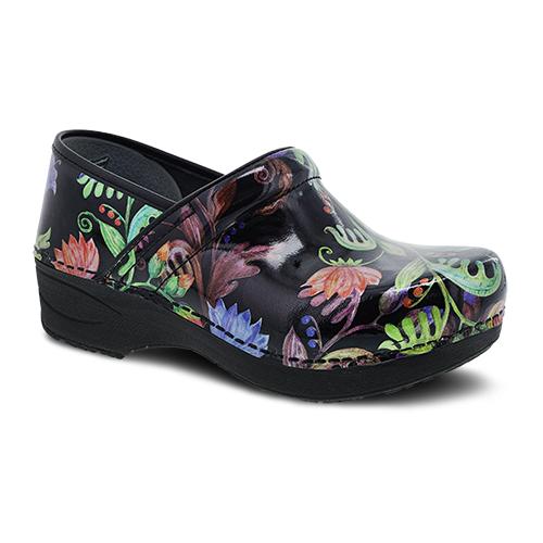 Dansko Women's XP 2.0 Clog Metallic Floral Patent Leather - 3950860202
