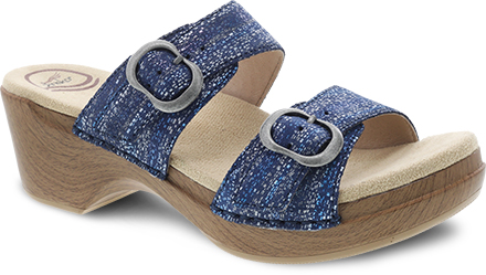 Dansko Women's Sophie Blue Metallic Suede - 9841312200