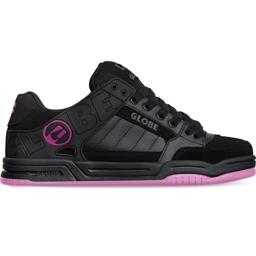 Globe Men's Tilt Skate Shoe Black/Black/Pink - GBTILT-20637