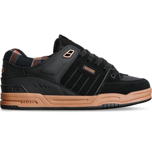 Globe Men's Fusion Skate Shoe Black/Tartan - GBFUS-10495