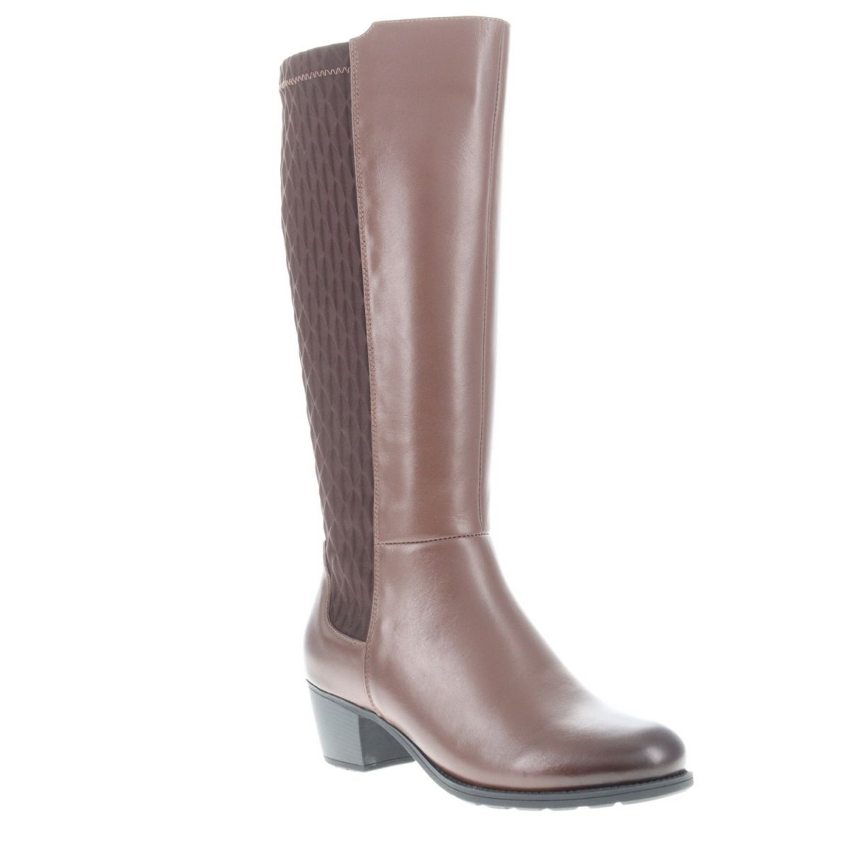 Propet Women's Talise Tall Boot Brown Leather - WFX105LBR