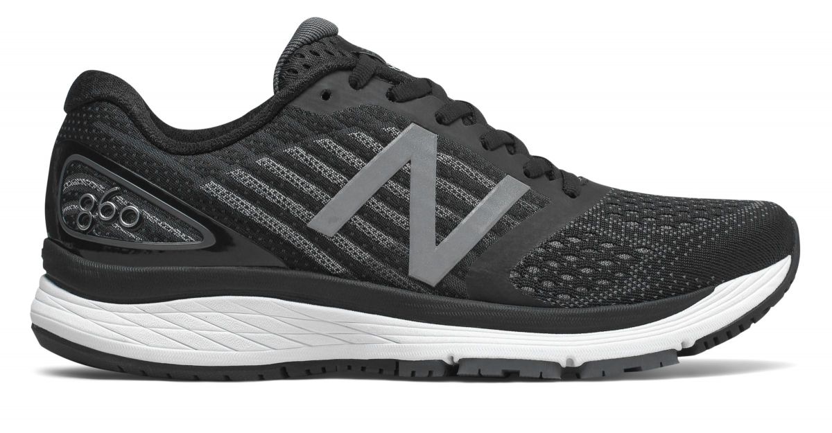 New Balance Women's W860 v9 Running Shoes Black/White - W860BK9